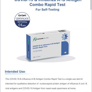 Safecare Covid-19 & Influenza A+B Antigen Combo Rapid Test, einzeln verpackt